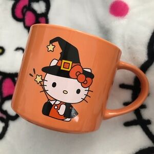Zak Sanrio Hello Kitty Halloween Orange witch mug, NEW!